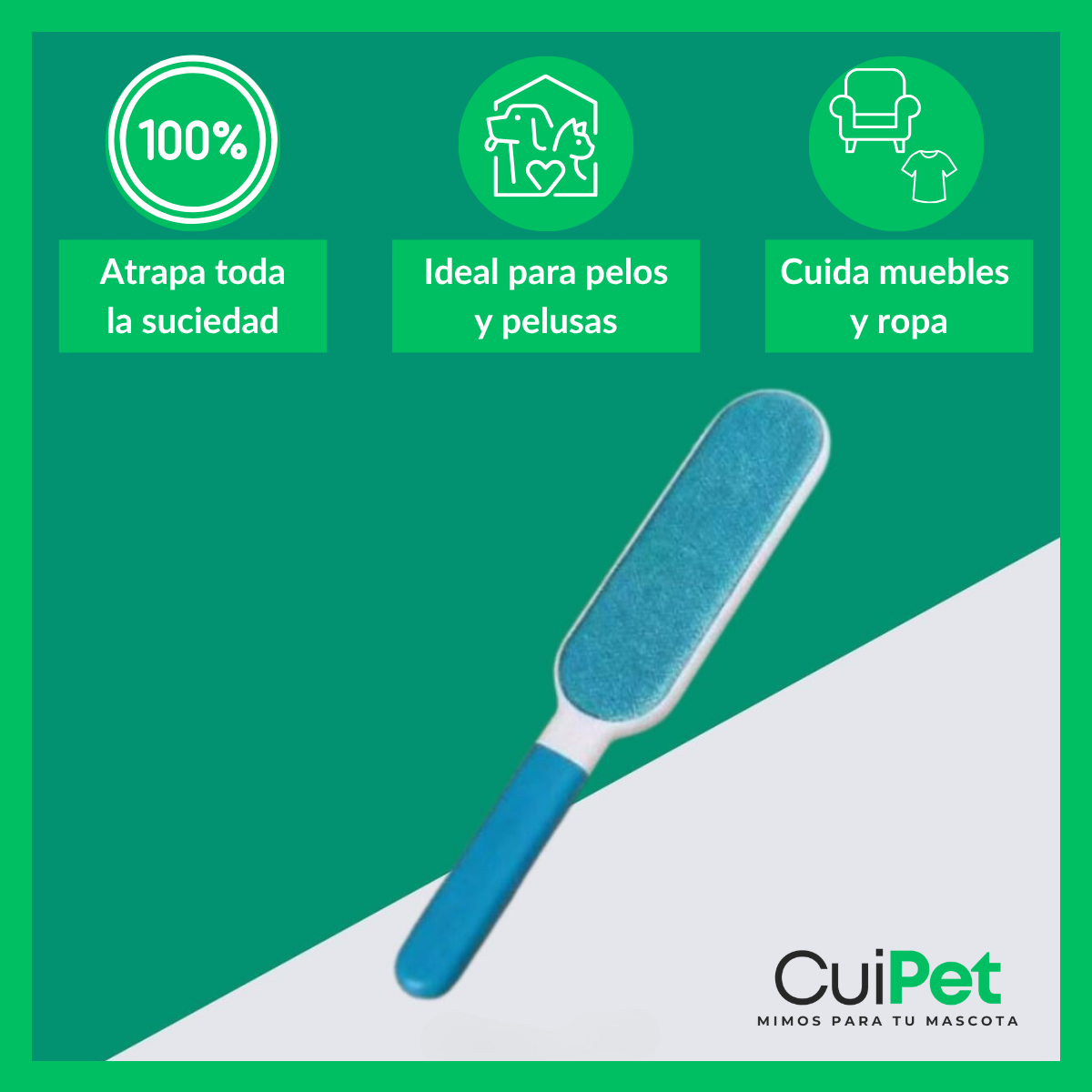 PACK 3 CEPILLOS. ¡ADIÓS A LOS PELOS POR TODA LA CASA Y LA ROPA!