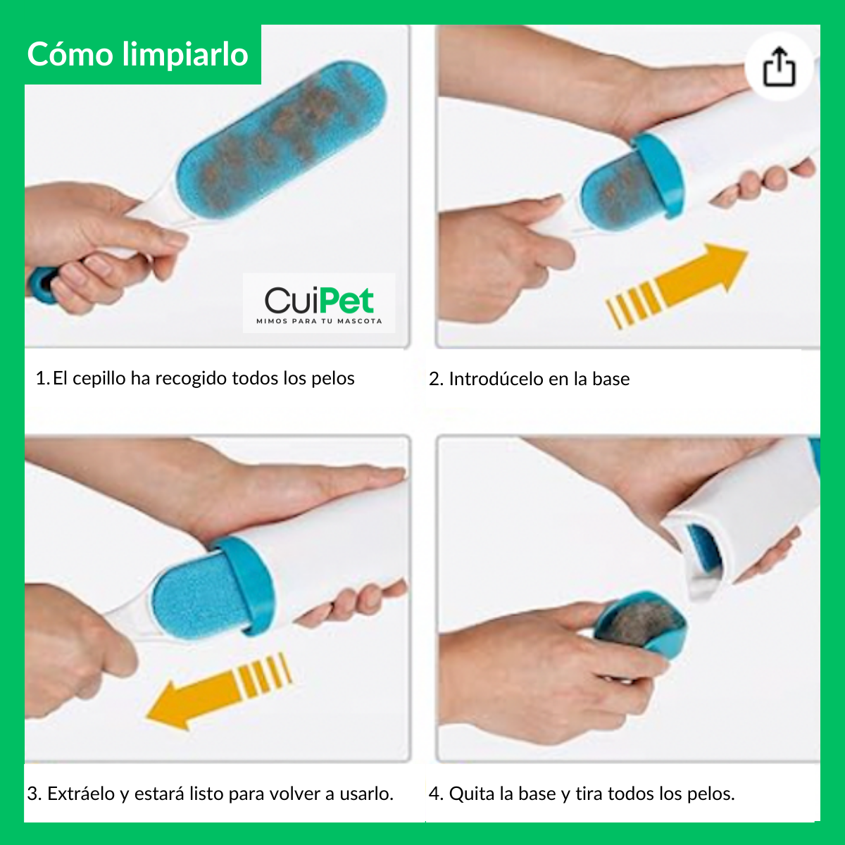 PACK 3 CEPILLOS. ¡ADIÓS A LOS PELOS POR TODA LA CASA Y LA ROPA!